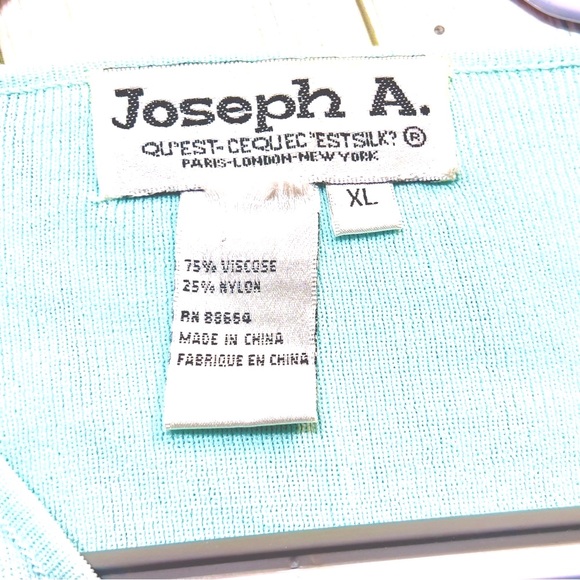 Joseph A Sky Blue Knit Hem Blouse - Picture 6 of 13